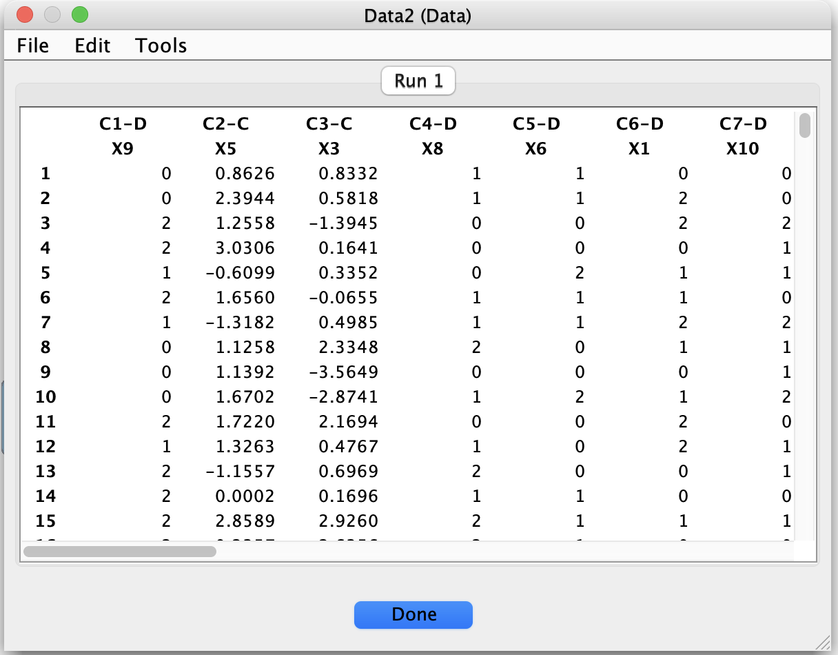 Data Box in the Tetrad interface.