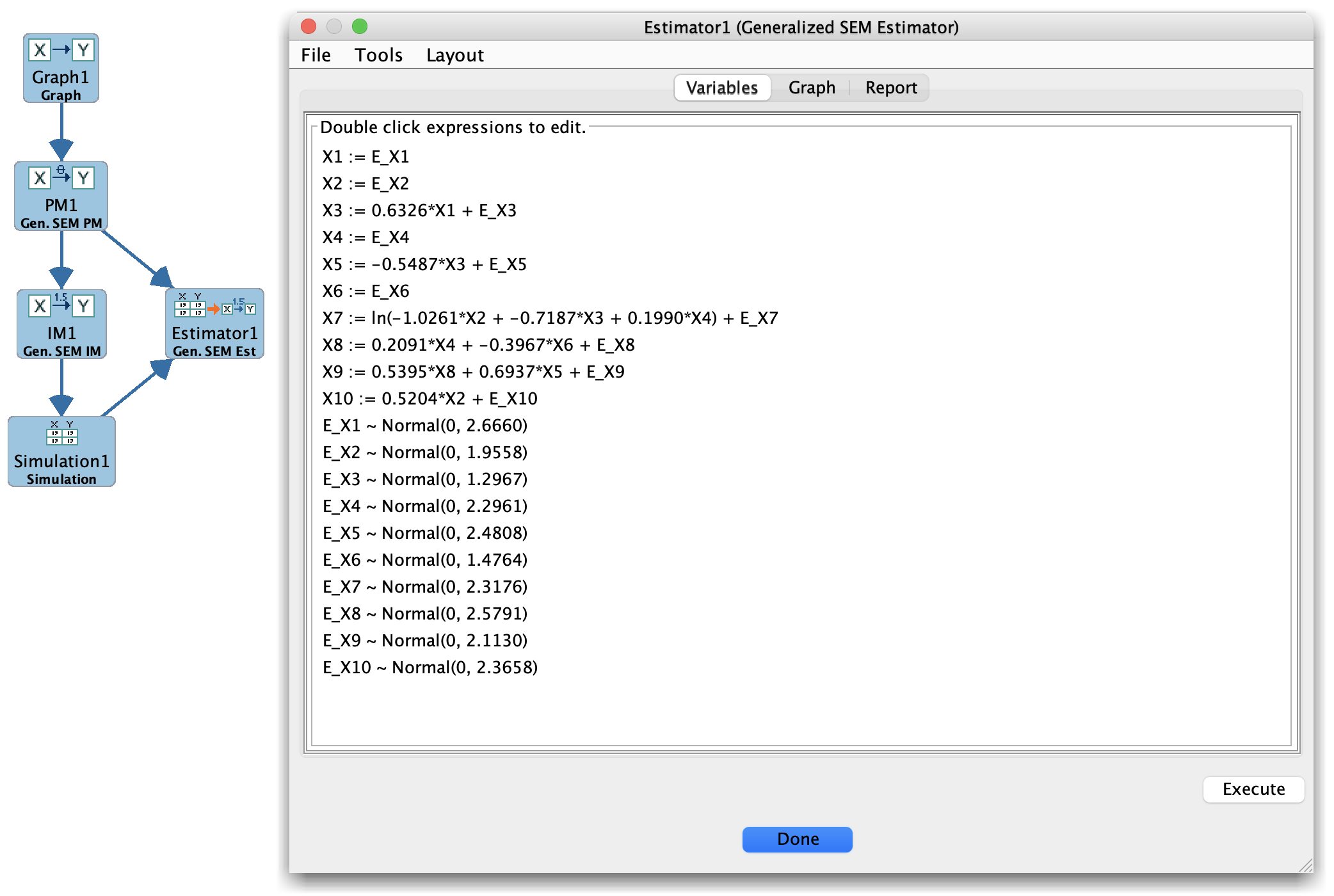 Generalized SEM Estimator