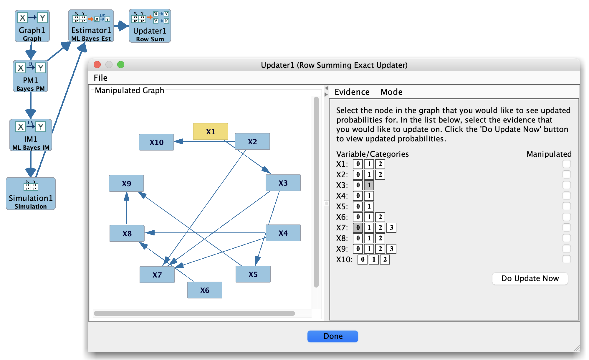Row Summing Updater